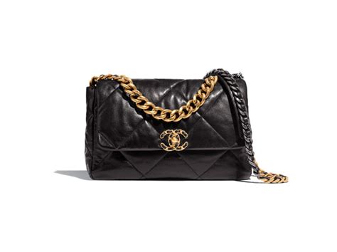 chanel 19 borsa nera|Borsa Chanel 19 405502 .